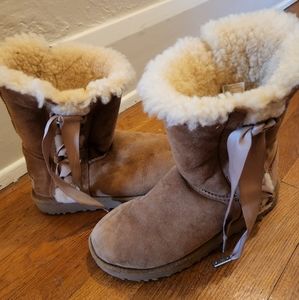 UGG boots with lace up side